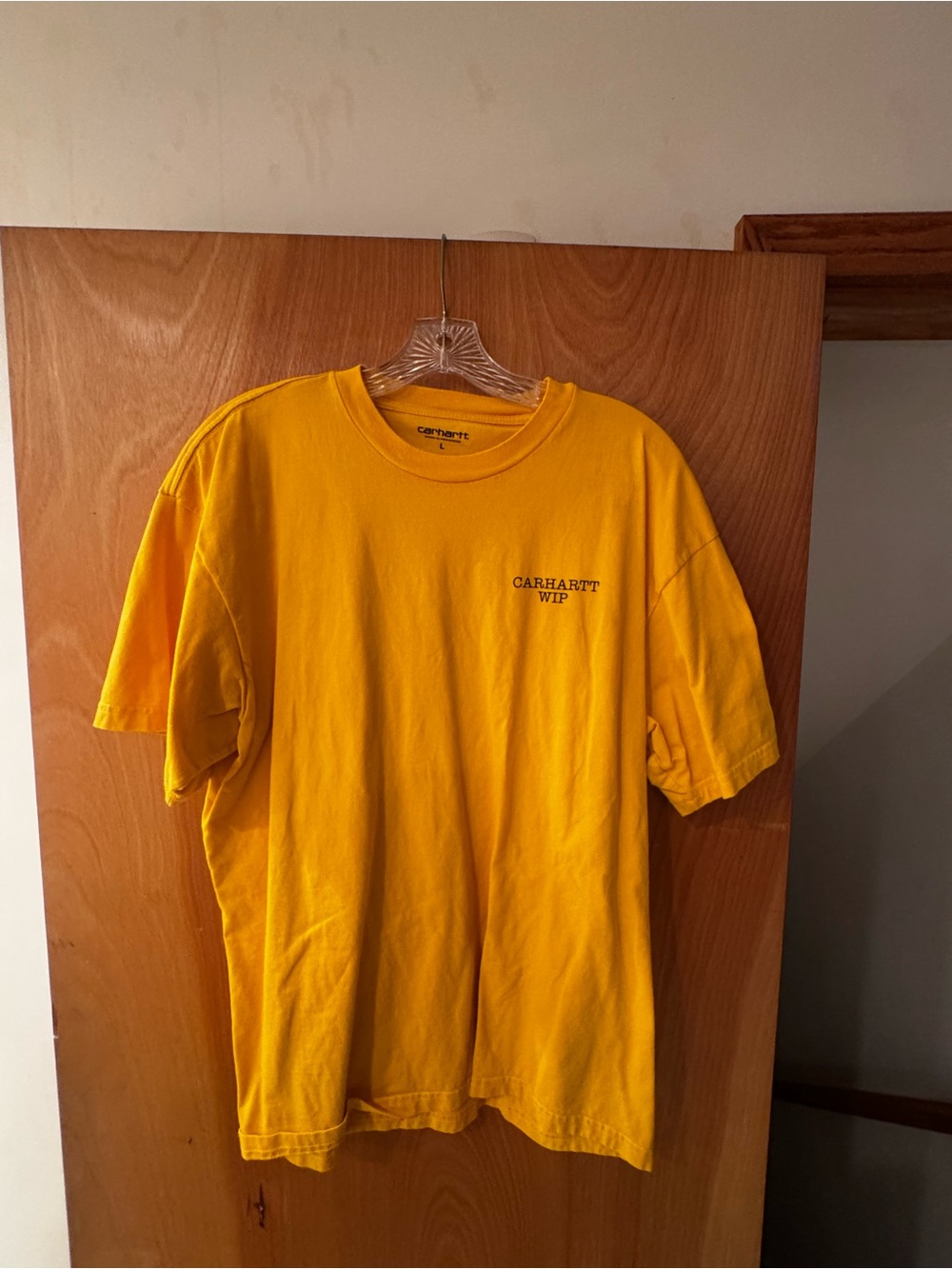 Carhartt WIP Bright Yellow Small Logo Short Sleeve Tee